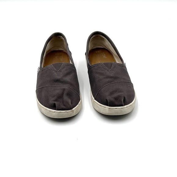 TOMS Classic Alpargata Canvas Shoes Ash Gray Comfortable Hipster Women’s Sz 7.5 - Picture 4 of 9